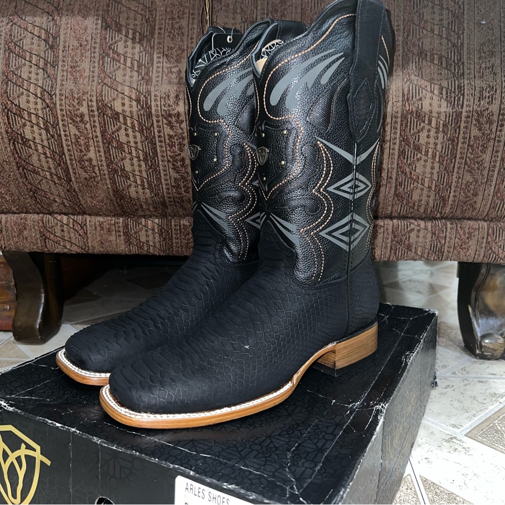 Rodeo Carrie Black Western Boots